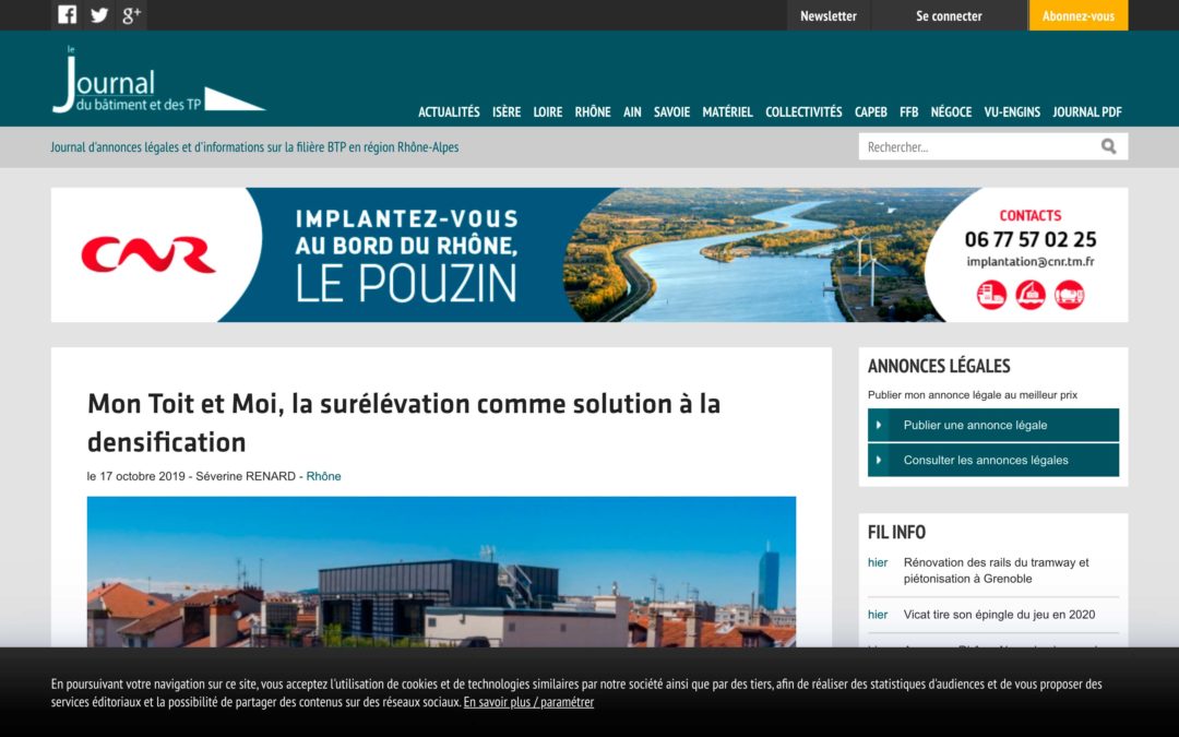 Mon Toit et Moi, la surélévation comme solution à la densification